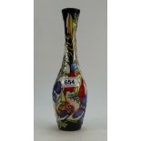 Moorcroft Golden Pheasant vase trial 21/9/15 designer Kerry Goodwin height 31cm