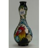 Moorcroft Rooster vase trial 8/10/15 designer Kerry Goodwin height 28.