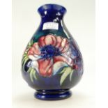 Walter Moorcoft large vase decorated in the Anemone design, height 24.