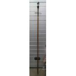 French style standard bearer pole with cast iron flag support (2.