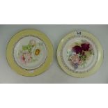 Clarice Cliff decorative wall plates wit