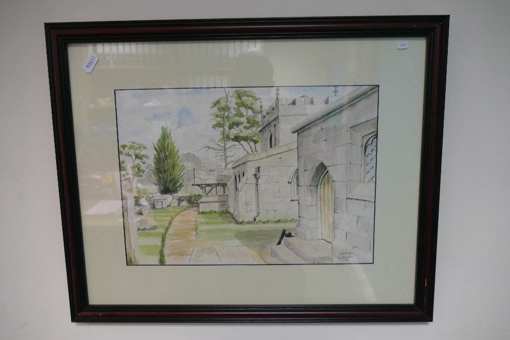 Two local artists watercolours Caverswal - Image 2 of 3