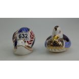 Royal Crown Derby paperweights Duck and