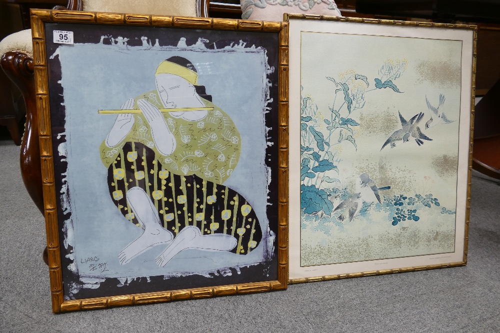 Two Framed Pictures with Oriental Themes