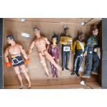 A collection of collectable figures including Star Trek items, GI Jo, etc. (6)