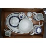 A collection of Royal Doulton dinnerware in the festival design to include jugs, teapots, tureens,