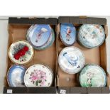 A large collection of boxed Bradford exchange decorative plates to include Yuan Chun, Legends of the