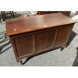 20th Century oak panelled mule chest.