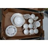 A collection of Royal Grafton First Love tea ware to include cups, saucers, side plates, etc.