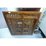 Decorative Chinese soft wood framed mirror with shutters