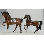 Beswick Horse 1549 and Prancing Arab 1261(2)