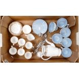 A collection of ceramic items to include Royal Adderley floral decorated part tea set, together with