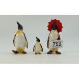 Beswick small comical penguin family (Smallest with repaired beak) (3)