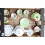 A mixed collection of tea ware to include Carlton Ware novelty part tea set in the form of apples,