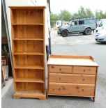 Modern Pine Dressing table and matching bookshelves.