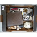 A good mixed collection of collectable's to include lighters, napkin rings, cased spoons sets,