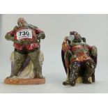 Royal Doulton character figures Falstaff HN2054 and The Foaming Quart HN2162 (2)