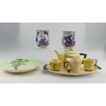 A mixed collection of items to include Carlton Ware, Australian design, one person tea set,