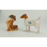 Beswick Jack Russell terrier 2109 and Pekinese - Begging 1059 (2)