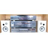 Stereo Hi-Fi unit, separate system to include one pair of speakers, Tengent book shelf speakers,