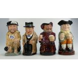 A collection of Royal Doulton large toby