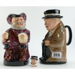 Royal Doulton large toby jugs Winston Churchill,