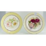 Clarice Cliff decorative wall plates wit