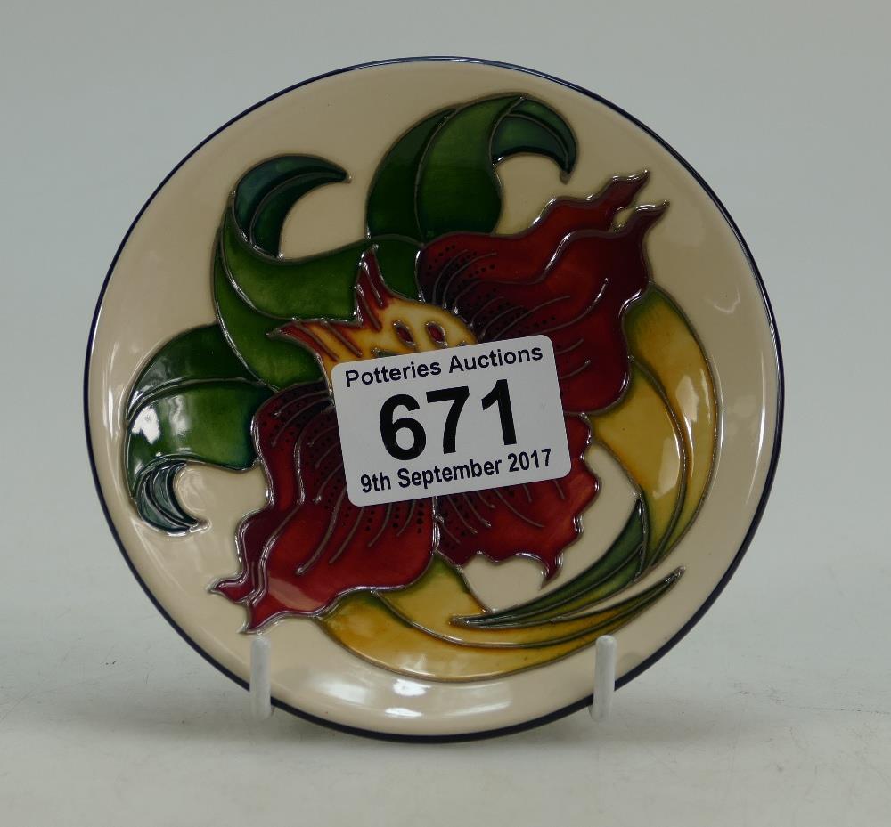 Moorcroft Anna Lily coaster designer Nic