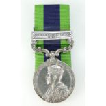 An India medal with Afghanistan NWF 1919 clasp awarded to 45666 Pte E.A.Taylor, R.A.M.