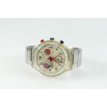 Swatch gents chronograph wristwatch and strap