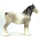 Beswick rocking horse grey shire horse 818