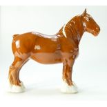 Beswick rare chestunt shire horse 818