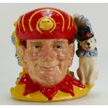 Royal Doulton large double sided character jug Punch and Judy D6946 with certificate