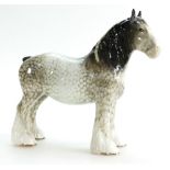 Beswick shire horse 818 in rocking horse grey colourway