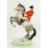 Beswick rare Huntsman on rearing rocking horse grey horse 868 (good restoration to back legs & tail