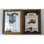 Vintage Jeyes disinfectant and Fairy Soap framed advertising mirrors (2)