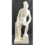 Royal Doulton Lambeth Stoneware figure of Sam Weller, H23, height 23cm (firing crack to ankle).