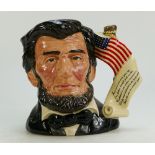 Royal Doulton large character jug Abraham Lincoln D6936 from The Presidential Series limited