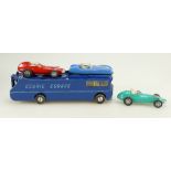 Corgi boxed Major Gift Set No 16 Ecurie Ecosse Car Transporter and three racing cars.