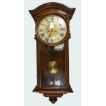 Mahogany cased early 20th century Vienna wall clock