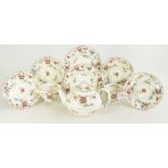 Royal Worcester 19th century tea set decorated in the Chinese pattern (one saucer and plate