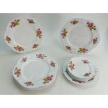 Shelley Oleander shape dinner set in the Begonia design (13)