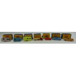 Group of 7 Matchbox boxed vehicles.