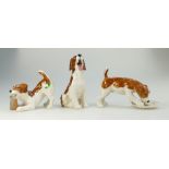 Three Beswick character terrier dogs