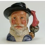 Royal Doulton large character jug Sir Walter Raleigh D7169 limited edition