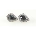 Stephen Webster 18ct white gold crystal haze diamond earnings (8.