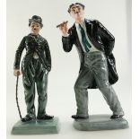 Royal Doulton figures Groucho Marx HN2777 and Charlie Chaplin HN2771 (2)