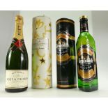 Moet & Chandon Champagne 75cl and Glenfiddich special reserve single malt scotch whisky 70cl,