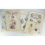 A collection of illustrated magazines "The Lady" 1898 including Christmas Double