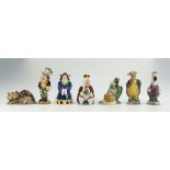 Beswick figures from the Alice in Wonderland series comprising Mad Hatter, Mock Turtle, Dodo,